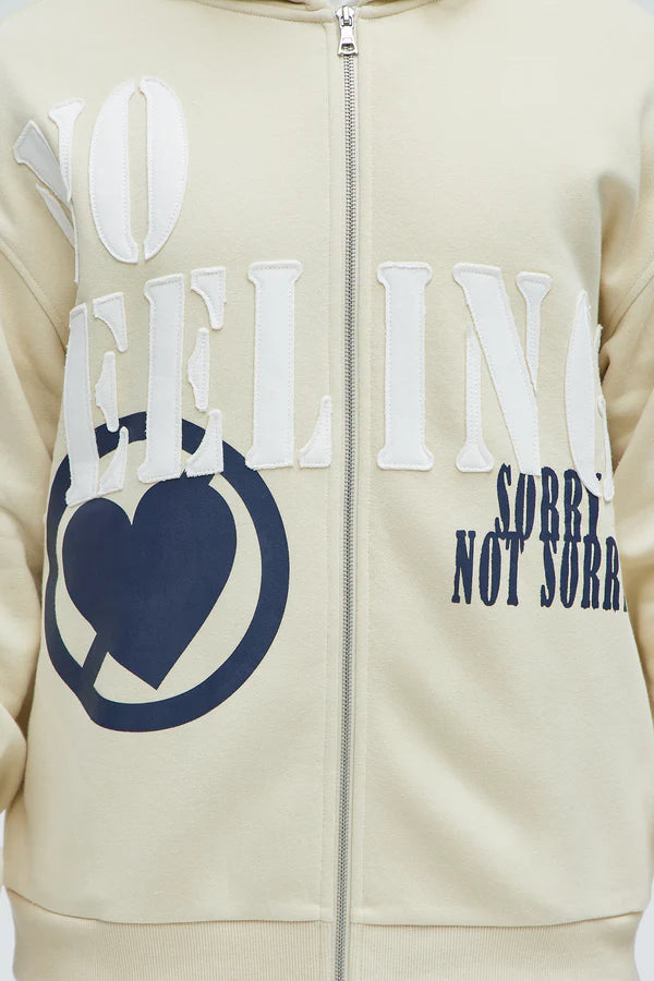 Tyson No Feelings Zip Up Hoodie