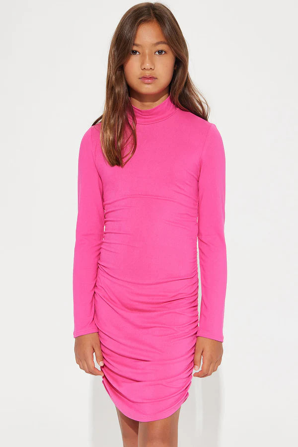 Mini Mock Neck Knit Dress