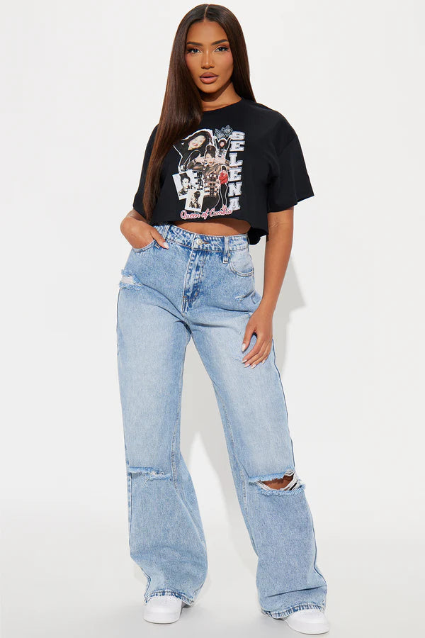 Selena Queen Of Cumbia Cropped Tee
