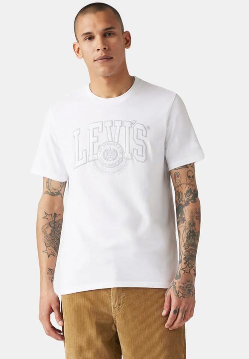 Graphic crew neck tee tonal athletic cres