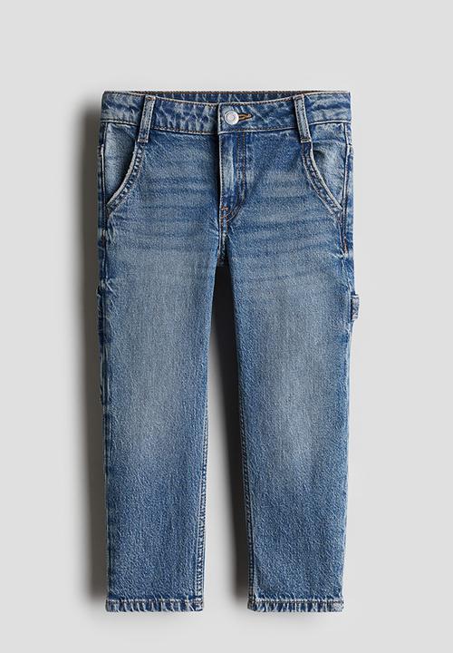 Relaxed fit carpenter trousers - denim blue