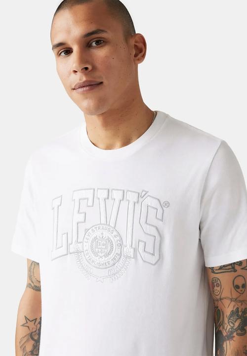 Graphic crew neck tee tonal athletic cres